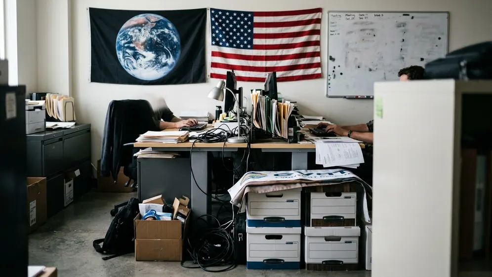 Allegiance Without a Capital: The Earth Flag Beside a National Flag