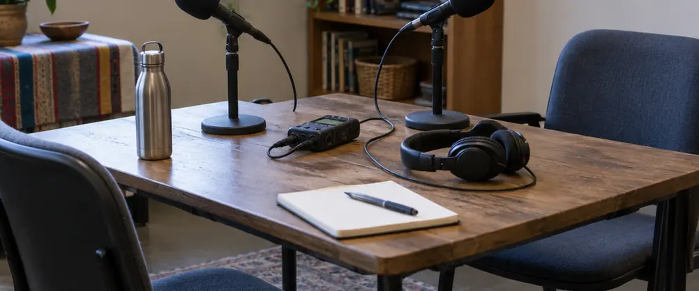 Image showing interview setup
